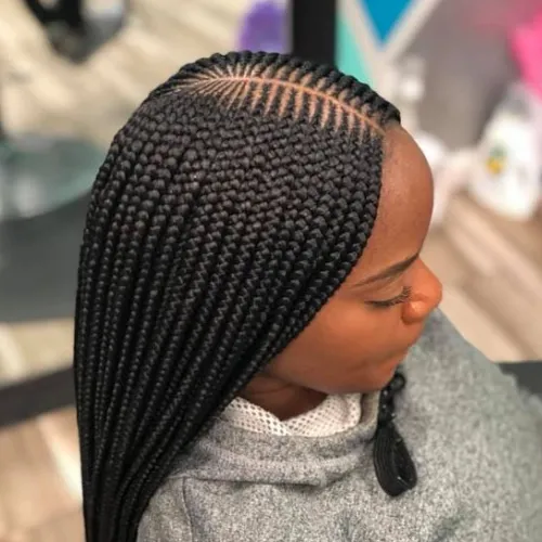Feed-in braids by Eunice African Hair Braiding